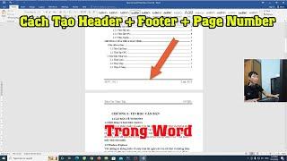 Cách tạo Header, Footer cùng đánh số trang tùy ý trong văn bản Word