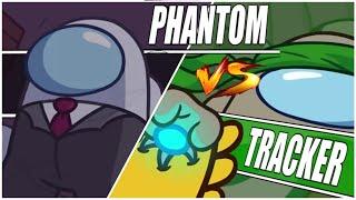 1000 IQ Phantom Vs Tracker Gameplay in Among Us New Roles Update - Perfect Moments