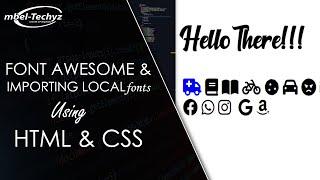 How to add Font Awesome to Website and Importing fonts Locally (SIMPLE STEPS)