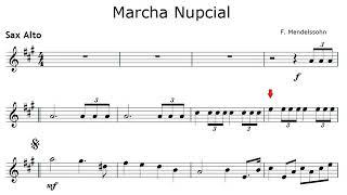 Marcha Nupcial   Partitura Sax Alto1