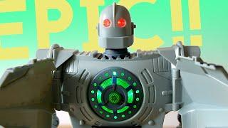 THE IRON GIANT Light and Sound Walking Toy Robot