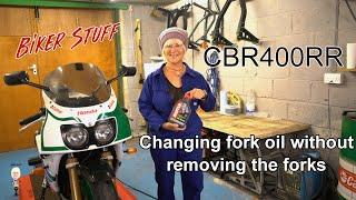 CBR400 fork oil change