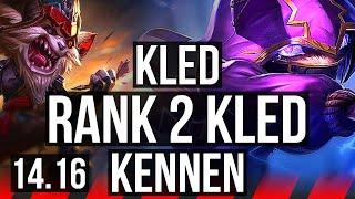 KLED vs KENNEN (TOP) | Rank 2 Kled, 5/2/8 | BR Challenger | 14.16