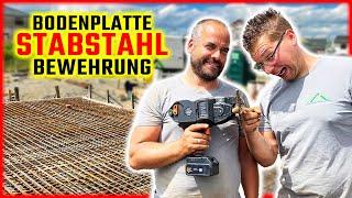 BODENPLATTE BEWEHRUNG mit STABSTAHL und Ringerder! | Home Build Solution