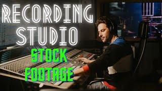 No Copyright Studio Footage | Music Recording Studio Video | Royalty Free Video