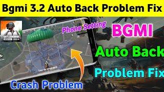 (New Trick) Pubg & Bgmi Auto Back Problem Fix  | Bgmi Crash Problem | Bgmi Auto Back Problem