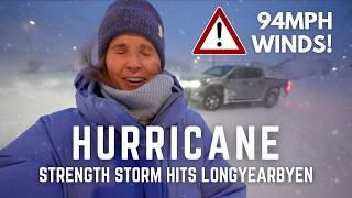 HURRICANE strength STORM hits Svalbard (94mph!) ︱ Longyearbyen