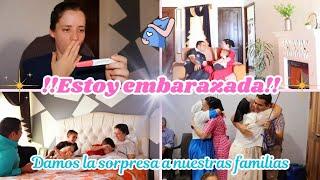 SORPRESA!!Estoy embarazadaLe decimos a nuestros hijosY a toda nuestras familias#mamade3#embarazó