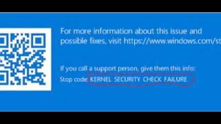 Fix KERNEL SECURITY CHECK FAILURE Blue Screen Crash/KERNEL SECURITY CHECK FAILURE BSOD Error