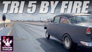 Jon Makes Passes In The Tri Five By Fire (Hoonigan)