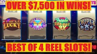 Still think 4 REEL slots never pay? JACKPOTS! HANDPAYS! BIG WINS! JUST THE HITS! BEST OF 4 REELS!