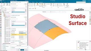 NX_Surface_Modeling | #Studio Surface | Studio Surface in NX | #nxtutorials | NX CAD | Cad2liv