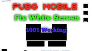 How To Fix White Screen Pubg Mobile | 100% Working | Root Required !!