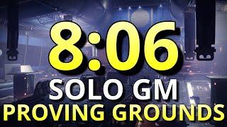 Solo Proving Grounds Grandmaster in 8 Minutes! (8:06 Plat, WR)