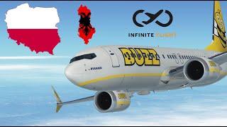 Infinite Flight Live | Krakow to Tirana | Buzz 737 MAX 8