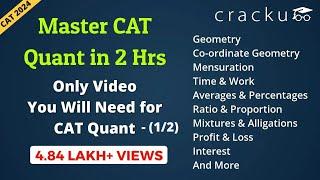 Complete CAT Quantitative Aptitude Revision Part-1 | Master Every CAT Quant Topic in 2 Hours