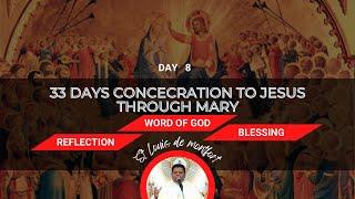 Day 8-Total CONSECRATION to JESUS through MARY  33 Days Method of prayer and Meditation by St Louis