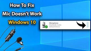 How To FIX Microphone Not Working On Windows 10 [2023]