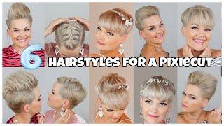 How to style a short Pixiecut | 6 ways to style short hair | Salirasa