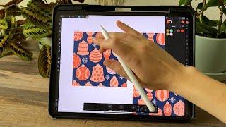 Pattern Design on iPad Process | Watch a Surface Designer Work