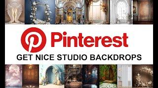 Beginner Tutorial on how to download backdrops from pinterest free