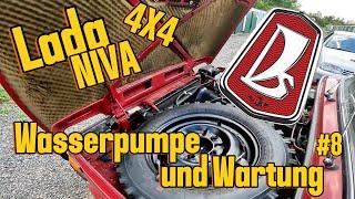 Lada Niva 4x4 Wasserpumpe und Kühler! Scheunenfund Teil 8, 13 Jahre vergessen.