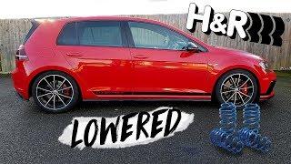 HOW TO (DIY) LOWER GOLF GTI MK7 * H&R SPRINGS *