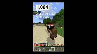 PLAYING MINECRAFT LIVE WITH SUBS