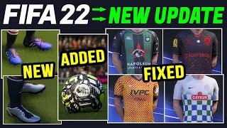 FIFA 22 NEWS | ALL NEW Boots, Added Balls & Many Updated Kits - TITLE UPDATE #1