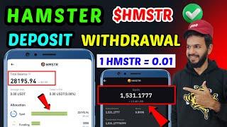 Hamster $HMSTR Token Withdrawal Hamster Kombat Airdrop withdrawal process| Binance Bybit Airdrop 