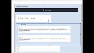 Planning our Application — Layout and Component Tree