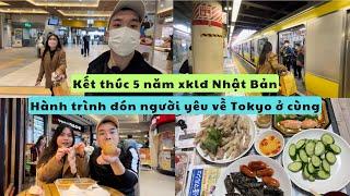 499 | Kết Thúc 5 Năm XKLĐ Nhật Bản - Hành Trình Đón Người Yêu Về Tokyo Ở Cùng | Đức Thư Vlogs