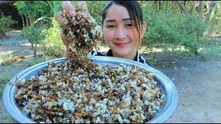Yummy Red Ant Egg Salad Cooking - Red Ant Egg Cooking Blossom Salad - Cooking With Sros