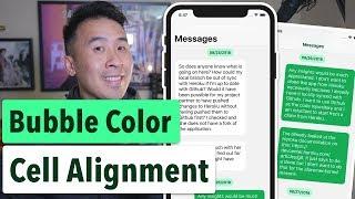 Swift Grouped Messages: Changing Bubble Color and Alignment (Ep 2)