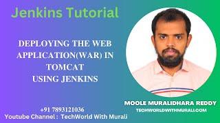 Deploying war file in tomcat using Jenkins Freestyle job - TechWorld with Murali  - Jenkins Tutorial