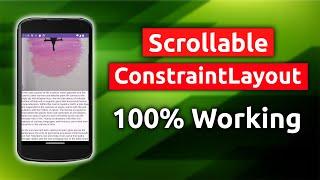 How to Make Scrollable ConstraintLayout | UI Design Android Studio