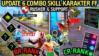 UPDATE‼️ 5 SKILL RUSHER ( KOMBINASI SKILL KARAKTER RUSHER 2025 ) - FREE FIRE TERBAIK !!