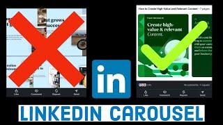 LinkedIn Tutorial for beginners | LinkedIn Carousel