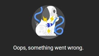 Oops, something went wrong (Youtube Studio)