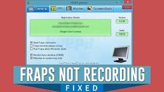 How to Fix Fraps Can't Record the Screen in Windows [Missing Monitor Aero Desktop DWM]