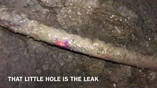 Slab leak repair