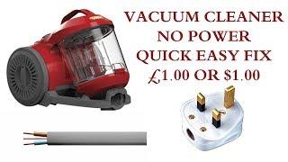 How To Fix A Vacuum That Won't Turn On  - Quick Easy Fix For Under £1.00 or $1.00