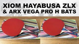 Xiom Hayabusa ZLX & ARX Blades With Vega Pro H Hybrid Rubbers - Trade Stand Bats