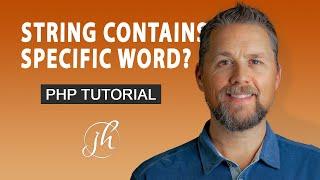 How to check if a string contains a specific word in PHP | PHP Tutorial