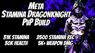 ESO - OVERPOWERED META Stamina Dragonknight PvP Build || Blackwood