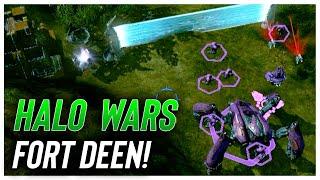 Fort Deen is an AWESOME map in 3v3 Halo Wars!