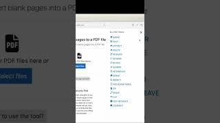 How to Add Blank Page to PDF Online Free?#editpdf #tutorial #howto #freetools