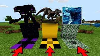 MCPE: DO NOT CHOOSE THE WRONG HOLE (Mosasaurus, Wither Storm, Indoraptor)