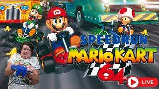 Mario Kart 64 Speedrun! All tracks no skips! PB: 44:52 Goal 42:42 (1/15/25)