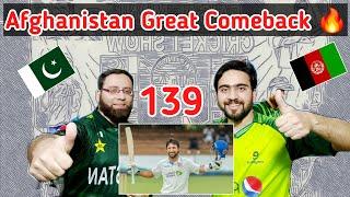 Afghanistan Excellent Comeback  | Rahman Shah 139 Runs | Ismat Alam 64 not out | Pak reaction